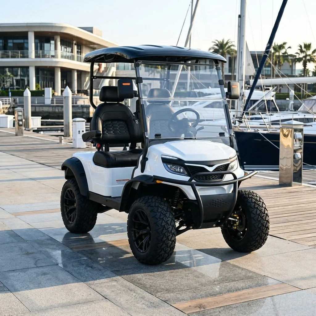 Bee Motors 2-Seater electric golf cart for hospitality property inquiries