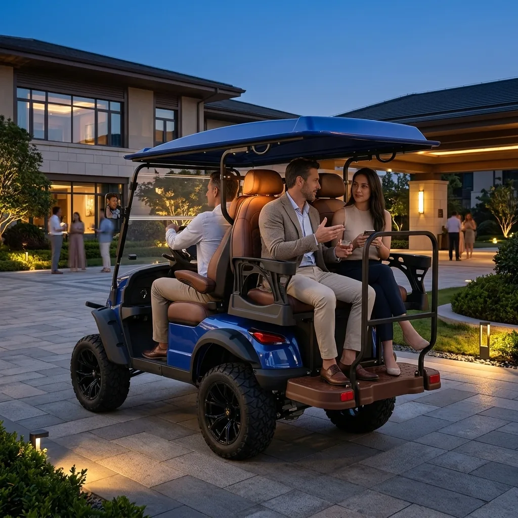 Bee Motors USA lithium-powered 2+2 electric golf cart