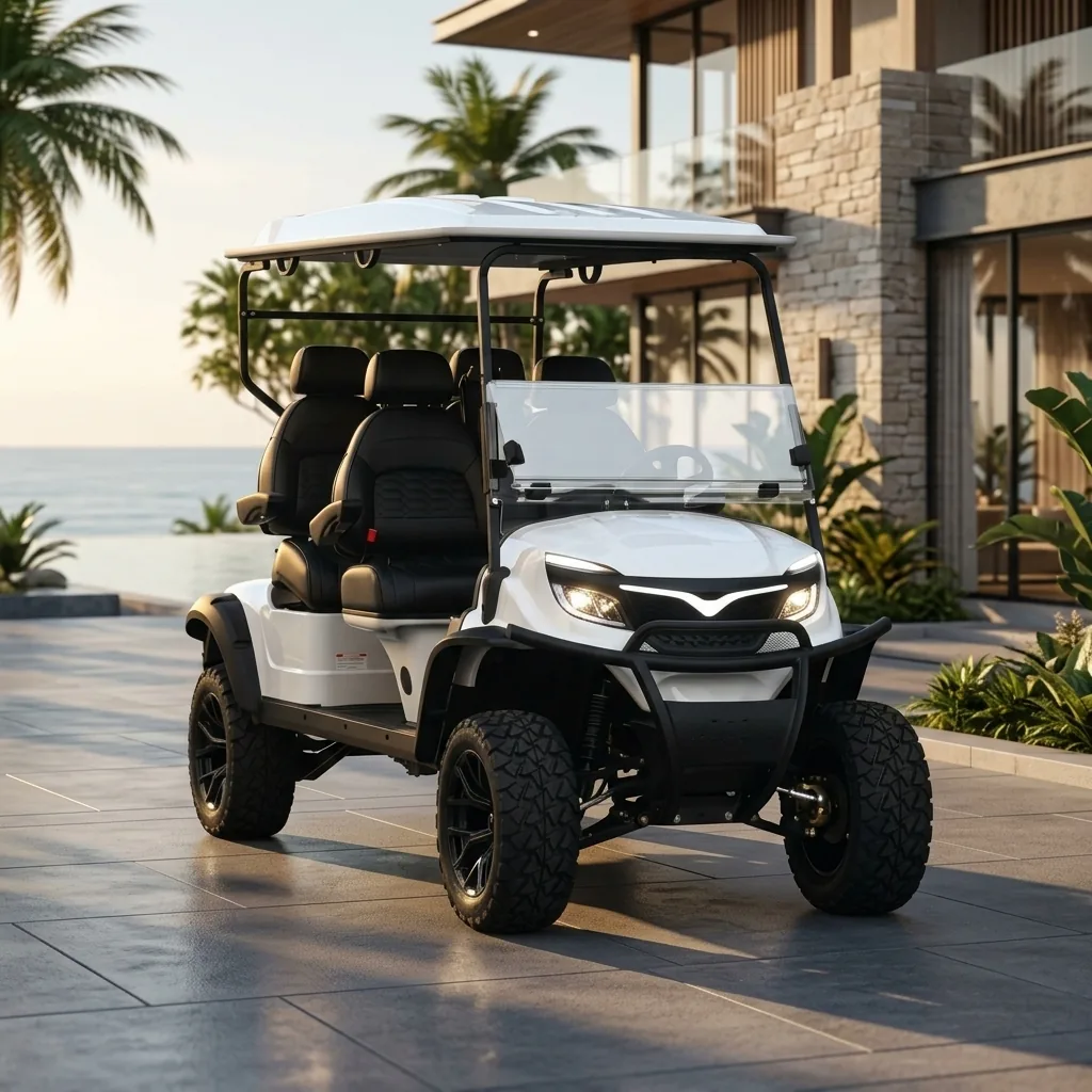 Bee Motors 4-Seater in premium evening setting