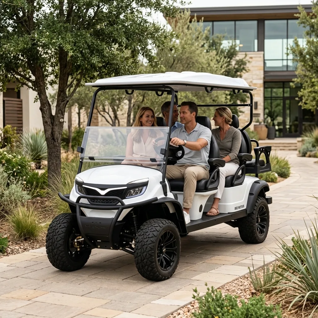 Bee Motors 4-Seater transporting passengers