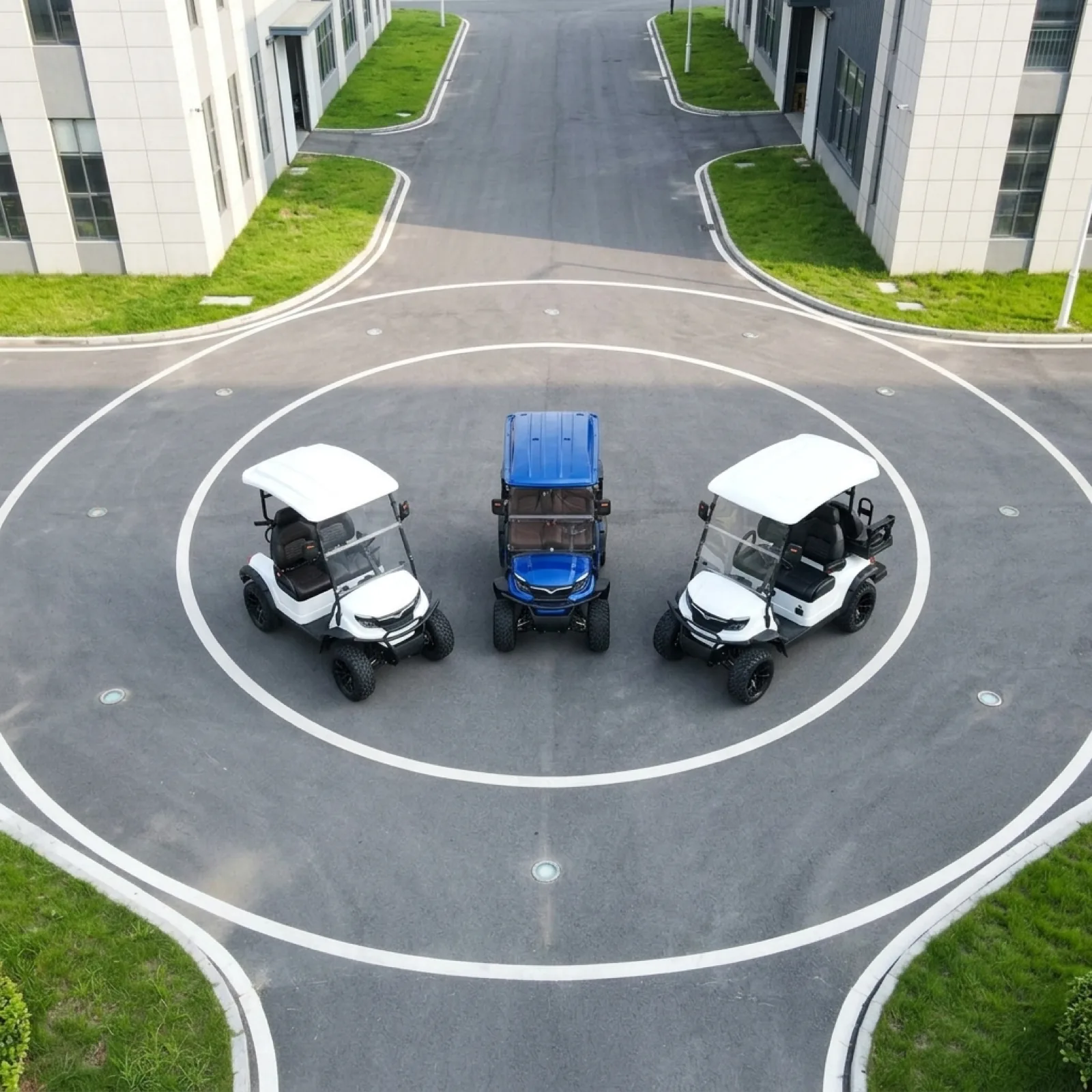 Bee Motors USA electric golf carts sharing a lithium battery platform